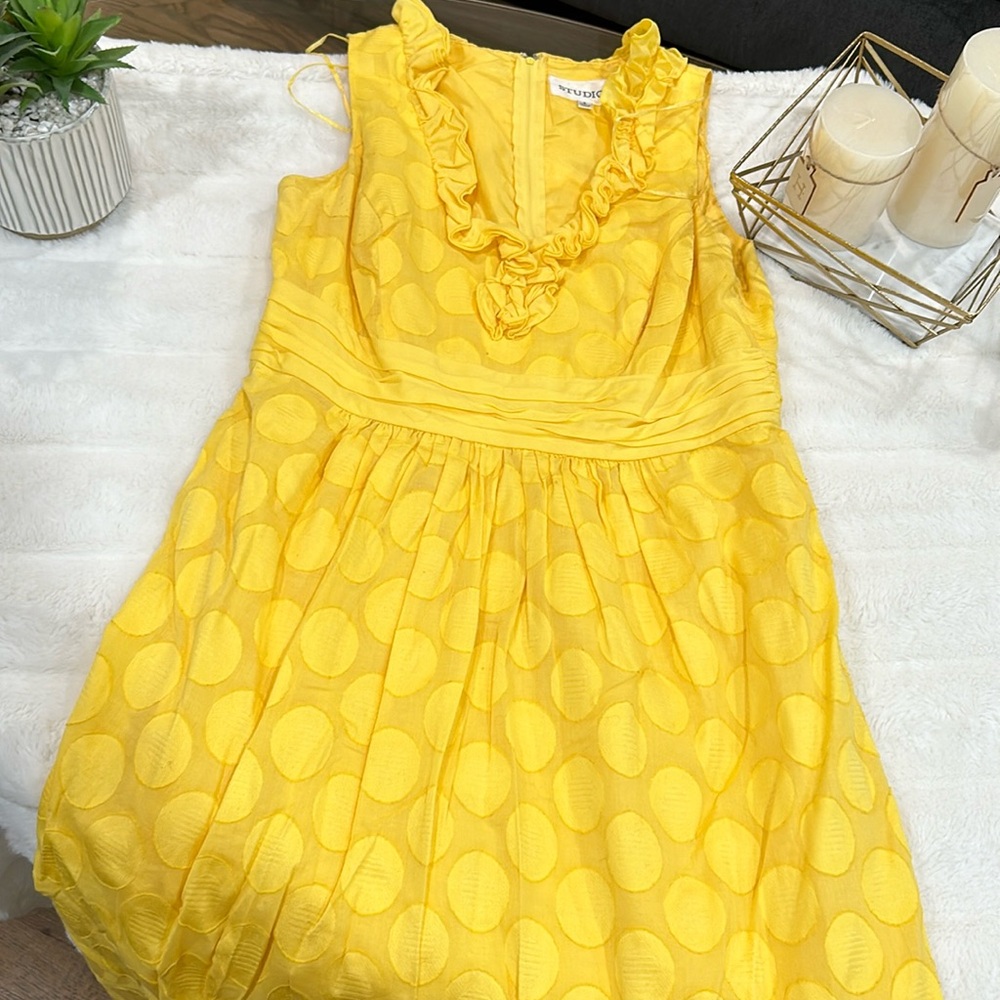 Yellow blouse dress